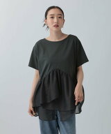 【SALE／30%OFF】LEPSIM ドッキングペプラムチュニック レプシィム トップス その他のトップス グレー ホ…