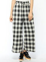 【JUNIOR SWEET】(L)チェックイージーワイドパンツ