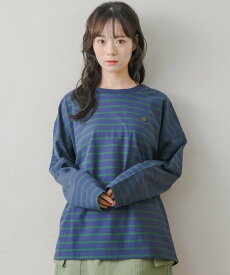 【SALE／30%OFF】RETRO GIRL ボーダーロンTEE レトロガール トップス その他のトップス レッド ホワイト ブルー