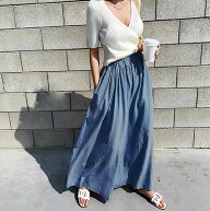 【SALE／58%OFF】maison de LATIR 《11色展開》軽やかに揺れる夏服フレアイージーパンツ,ポケット付き メ…