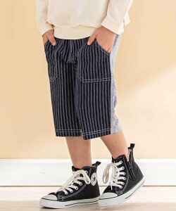 �ySALE�^50%OFF�zNoeil aime BeBe �X�g���C�vx�V���n�[�t�p���c(80~130cm) �x�x �I�����C�� �X�g�A �p���c ���̑��̃p���c �l�C�r�[ �u���b�N