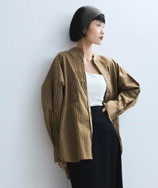 ADAM ET ROPE' FEMME 【一部サイト限定】TCブロードバンドカラーシャツ アダムエロペ トップス シャツ・ブラウス ブルー ベージュ ブラック ピンク【送料無料】