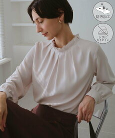 【SALE／30%OFF】ROPE' PICNIC 【WEB限定】多機能タックブラウス ロペピクニック トップス シャツ・ブラウス ピンク ホワイト ブラック