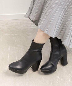 RANDA 晴雨兼用 チャンキーヒールベーシックショートブーツ ランダ シューズ・靴 ブーツ ブラック ホワイト ブラウン【送料無料】