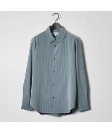 ABAHOUSE LASTWORD 【定番】レギュラーカラーストライプシャツ アバハウス トップス シャツ・ブラウス グレー ホワイト グリーン ブラウン ブルー【送料無料】