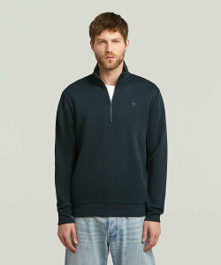 G-Star RAW �y�����V���b�v�zPremium Core Half Zip Sweater/�x�[�V�b�N�X�^�C�������|�C���g���S�n�[�t�W�b�v�X�^���h�J���[�X�E�F�b�g/�g���[�i�[ �W�[�X�^�[���D �g�b�v�X �X�E�F�b�g�E�g���[�i�[ 