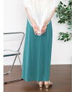 【セットアップ着用可能】ギャザードレープロングスカート