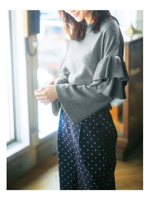 Geera 袖フリルニット Rakuten Fashion 楽天ファッション 旧楽天ブランドアベニュー T454