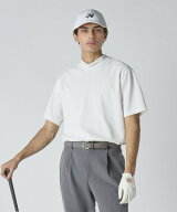 【SALE／50%OFF】UNITED ARROWS GOLF メンズ ロゴ ワイド ハイネック ポロシャツー吸水速乾ー ユナイテッ…