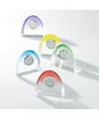 【公式】グラスワークス アーチクロック(ブルー) 8cm