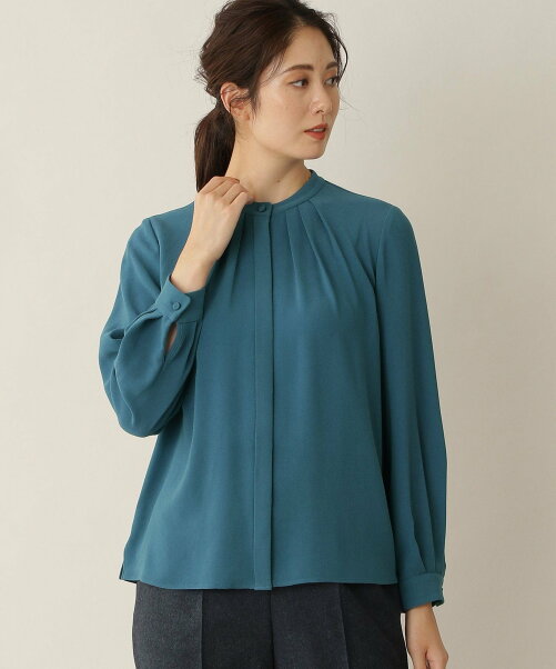 Paul Stuart ウォッシャブル ナチュラルストレッチジョーゼット ブラウス Rakuten Fashion 楽天ファッション 旧楽天ブランドアベニュー Cz16