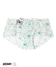 【SALE／20%OFF】une nana cool 【ムーミン】 MOOMIN * une nana cool 364 総レース ウンナナクール インナー・ルームウェア ショーツ ホワイト ブルー ブラック グレー