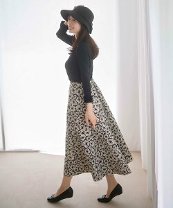 TOCCA �y���L�zMOONLIT FLOWER �X�J�[�g �g�b�J �X�J�[�g �����O�E�}�L�V�X�J�[�g �u���b�N�y���������z