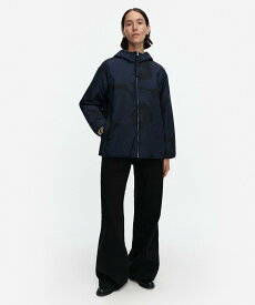 Marimekko 【日本限定】Vektori Unikko リバーシブルコート マリメッコ ジャケット・アウター その他のジャケット・アウター ブラック【送料無料】