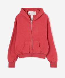 Bshop TICCA ｜ ＜別注＞ ダウニーウラケ ジップパーカー WOMEN ビショップ トップス パーカー・フーディー レッド グレー【送料無料】