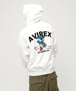 AVIREX �sWEB&DEPOT����tUSS FORT SNELLING ZIPUP HOODIE �A���B���b�N�X �g�b�v�X �p�[�J�[�E�t�[�f�B�[ �s���N �z���C�g �u���b�N �O���[���y���������z