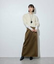 ブラッシュドアルパカハーフスリーブトップス