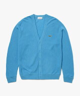 【SALE／50%OFF】LACOSTE ガーター編みVネックカーディガン ラコステ トップス カーディガン ネイビー ブ…