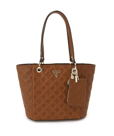 【SALE／5%OFF】GUESS GUESS トートバッグ (W)NOELLE Small Elite Tote ゲス バッグ トートバッグ ブラウン ブルー ピンク【送料無料】