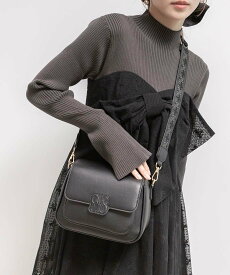 RANDA エンボスモノグラムショルダーバッグ ランダ バッグ ショルダーバッグ ブラック グレー ホワイト【送料無料】