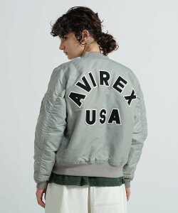 AVIREX sWOMANtMA-1 COMMERCIAL LOGO ABbNX WPbgEAE^[ u]EWp[ ubN Vo[yz