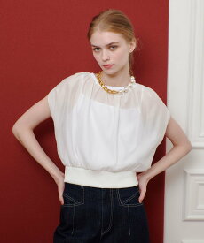 LOULOU WILLOUGHBY 【LOULOU WILLOUGHBY】キャミソールドッキングプルオーバー アルアバイル トップス カットソー・Tシャツ ブラック ホワイト【送料無料】