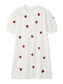 【SALE／20%OFF】gelato pique 【ONLINE限定】エアリーモコハートジャガードワンピース ジェラートピケ インナー・ルームウェア その他のインナー・ルームウェア ホワイト【送料無料】