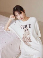 gelato pique 【ONLINE限定】ファッションCATS&DOGS ジャガードプルオーバー&リブショートパンツセット …