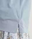 【コットン100%/洗える】リースフローラル プリントTシャツ