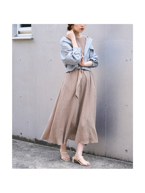 Natural Couture Web限定カラー有り べっ甲dかん太ベルト涼しげワンピース Rakuten Fashion 楽天ファッション 旧楽天ブランドアベニュー Df10