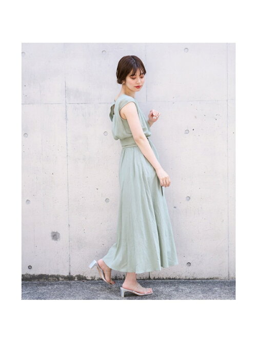Natural Couture Web限定カラー有り べっ甲dかん太ベルト涼しげワンピース Rakuten Fashion 楽天ファッション 旧楽天ブランドアベニュー Df10