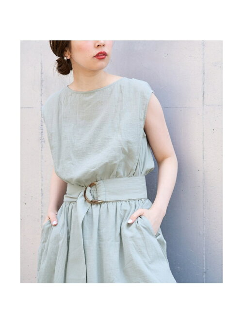 Natural Couture Web限定カラー有り べっ甲dかん太ベルト涼しげワンピース Rakuten Fashion 楽天ファッション 旧楽天ブランドアベニュー Df10