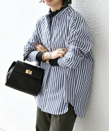 SHIPS any SHIPS any:＜洗濯機可能＞REPREVE バンド カラー シャツ シップス トップス シャツ・ブラウス …