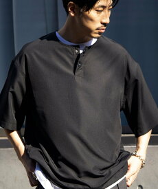 【SALE／30%OFF】GLOSTER 【TAION/タイオン】別注 ミリタリー Ripstop ヘンリーネック 半袖Tシャツ ユニセックス フレディ アンド グロスター トップス カットソー・Tシャツ ネイビー ブラック グリーン【送料無料】