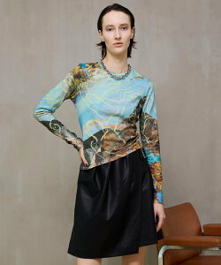 MAISON SPECIAL Imagination Print Tops ���]���X�y�V���� �g�b�v�X �J�b�g�\�[�ET�V���c �s���N�y���������z