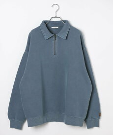 【SALE／58%OFF】BAYFLOW ピグメントハーフジッププルオーバー ベイフロー トップス カットソー・Tシャツ ブルー グレー