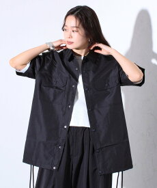 【SALE／20%OFF】GLOSTER 【TAION/タイオン】ミリタリー Ripstop 半袖シャツ ハーフスリーブシャツ ユニセックス フレディ アンド グロスター トップス シャツ・ブラウス ブラック グリーン ネイビー【送料無料】