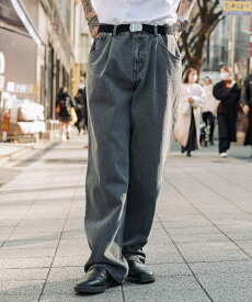 【SALE／50%OFF】Subciety Subciety/(U)DENIM WIDE PANTS サブサエティ パンツ ジーンズ・デニムパンツ ブラック ブルー グレー【送料無料】