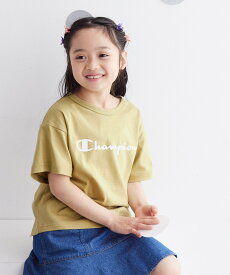 【SALE／25%OFF】ROPE' PICNIC KIDS 【KIDS】【Champion/チャンピオン】オーバーサイズ半袖Tシャツ ロペピクニック トップス カットソー・Tシャツ ベージュ ブルー パープル