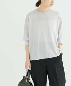 【SALE／50%OFF】URBAN RESEARCH 『MADE IN JAPAN』 アセテートTブラウス アーバンリサーチ トップス シャツ・ブラウス ホワイト ブラウン【送料無料】