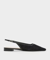 【SALE／50%OFF】CHARLES & KEITH メッシュ ウーブンスリングバックフラット チャールズアンドキース シ…