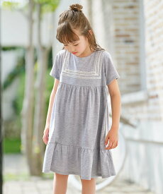 【SALE／30%OFF】組曲 KIDS 【UVカット】【110-140cm】セーラーレース ワンピース クミキョク ワンピース・ドレス ワンピース グレー ネイビー【送料無料】