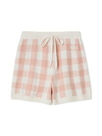 【SALE／30%OFF】gelato pique チェックジャガードショートパンツ ジェラートピケ インナー・ルームウェア その他のインナー・ルームウェア イエロー【送料無料】