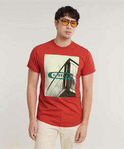 �ySALE�^30%OFF�zG-Star RAW �y�����V���b�v�zHQ OLD SCHOOL LOGO LASH T-SHIRT/���S�t�H�gT�V���c �W�[�X�^�[���D �g�b�v�X �J�b�g�\�[�ET�V���c ���b�h�y���������z
