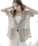 【SALE／49%OFF】La-gemme メッシュシアージャケット ラジュール ジャケット・アウター テーラードジャケ…