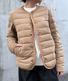 【SALE／10%OFF】Vincent et Mireille Vincent et Mireille/Stitchless down Cardigan カセットチャート トップス カーディガン ブラック【送料無料】