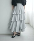 アシメティアードスカートライト