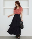アシメティアードスカートライト
