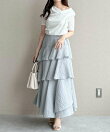 アシメティアードスカートライト
