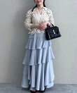 アシメティアードスカートライト